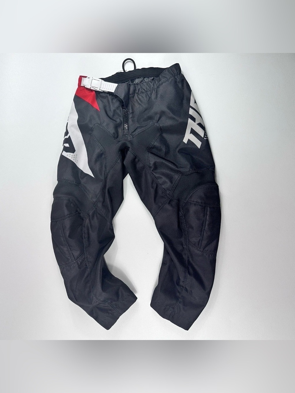 THOR Youth MX Riding Pants Size 24 Black Motocross Dirt Bike Off Road Racing